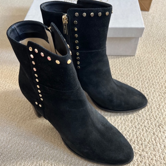 Jimmy Choo Harlow Suede Leather Boot 41.5 - Picture 3 of 15